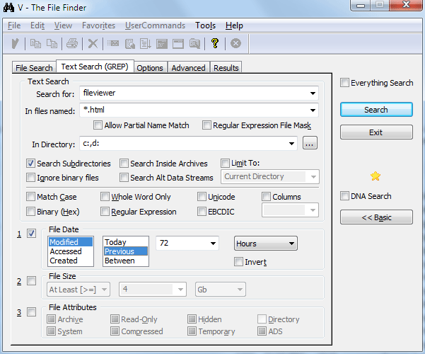 Find Files/GREP