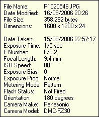 EXIF Photo Tip
