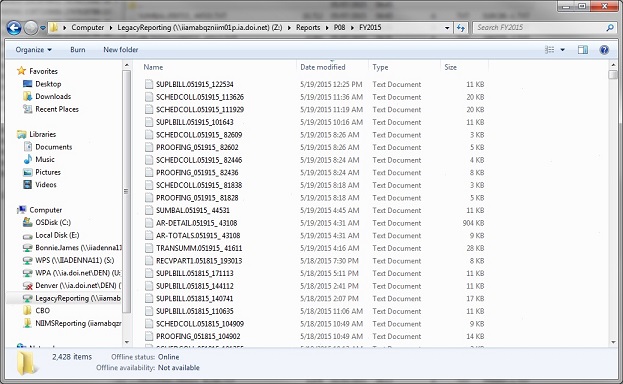 Shows files up to May 19th